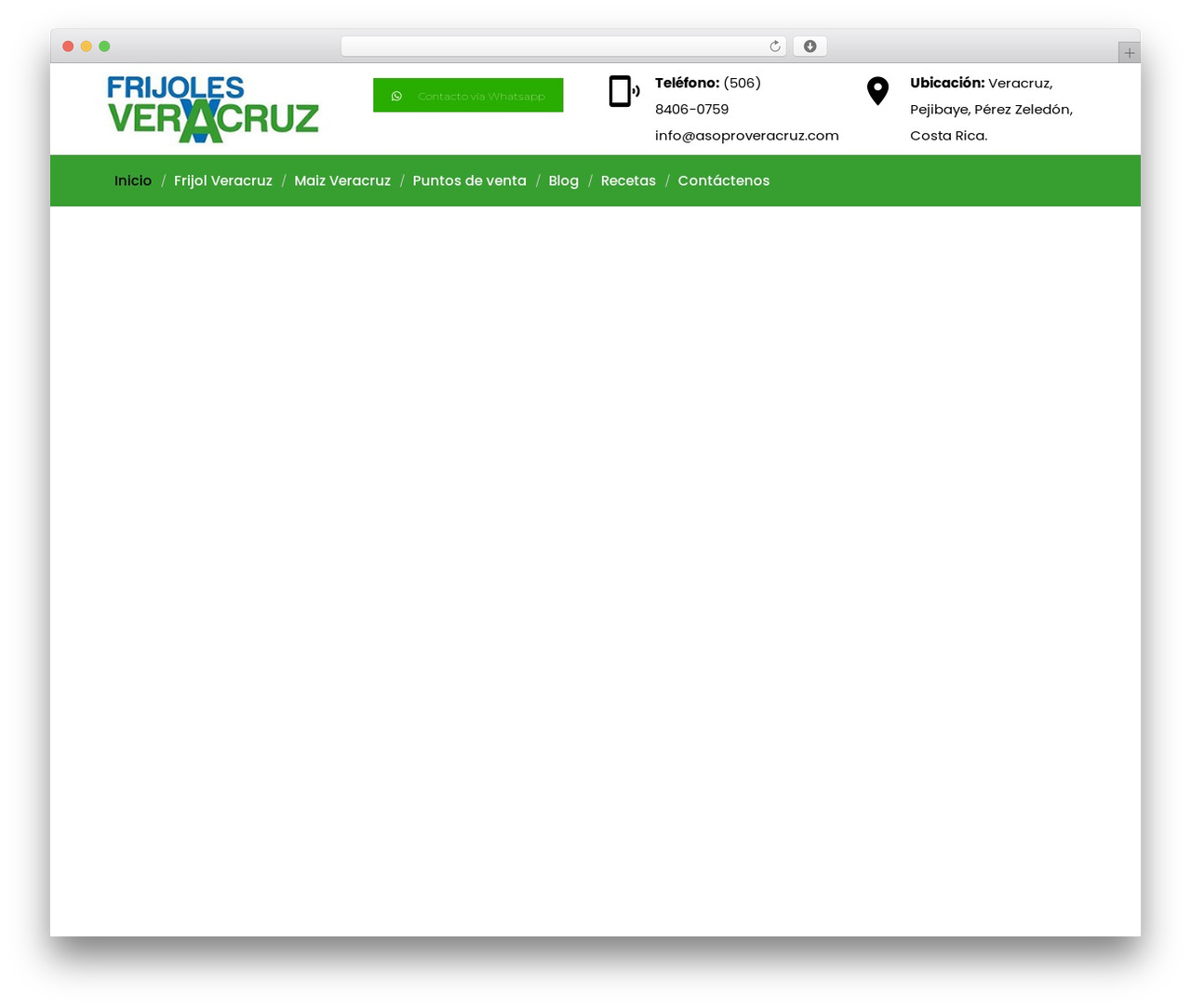 WordPress theme Orga - frijolesveracruz.com