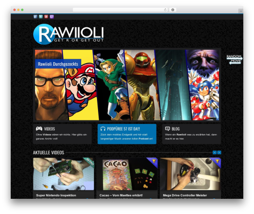 WordPress theme Rock Palace - rawiioli.de