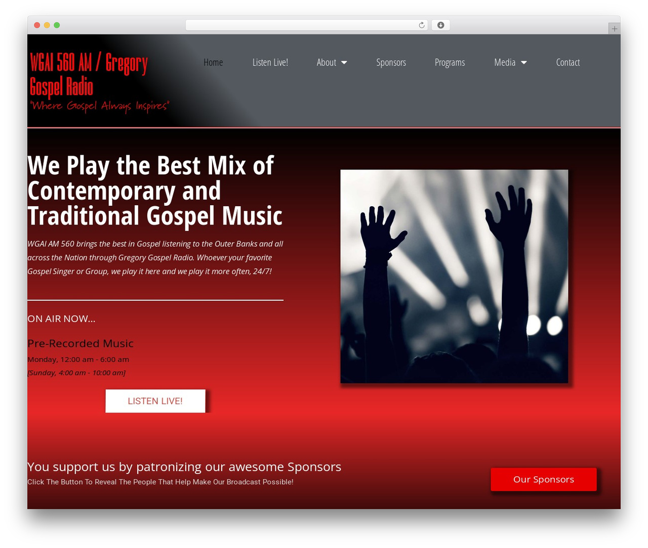 WP theme GeneratePress - gregorygospel.com
