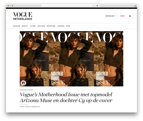 Best WordPress theme nxcode - www.vogue.nl