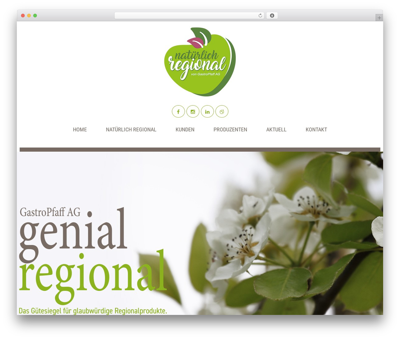 Cherry Framework top WordPress theme - natuerlich-regional.ch