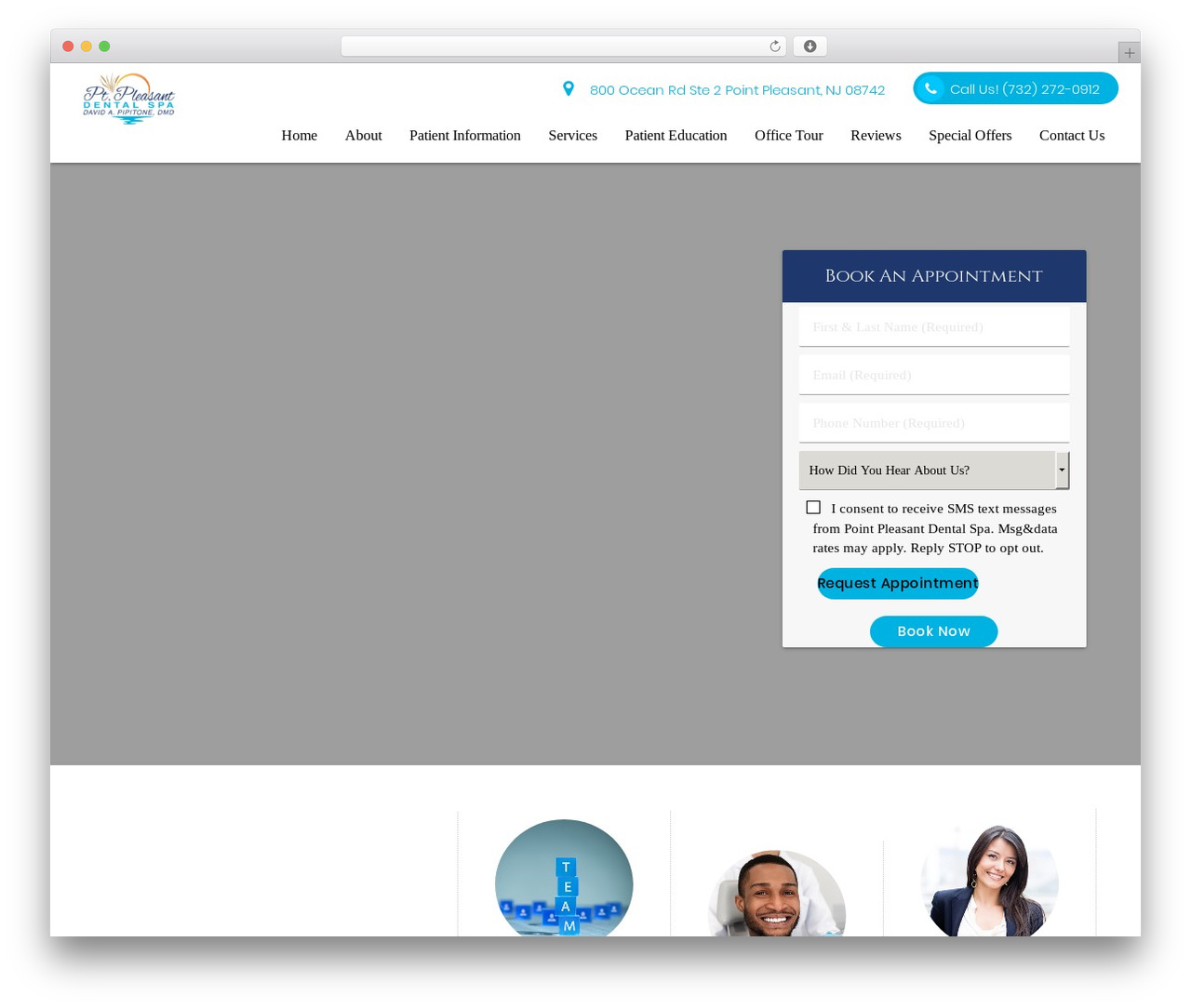 DoctorGenius Framework theme WordPress - ptpleasantdentalspa.com