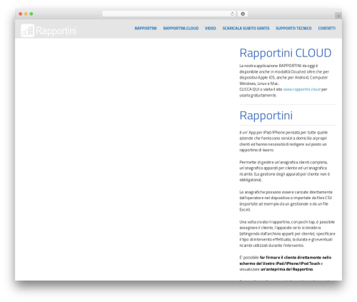 Elevate WordPress theme - rapportini.eu