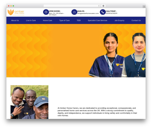 Romethemeform WordPress plugin - amberhomecarers.com