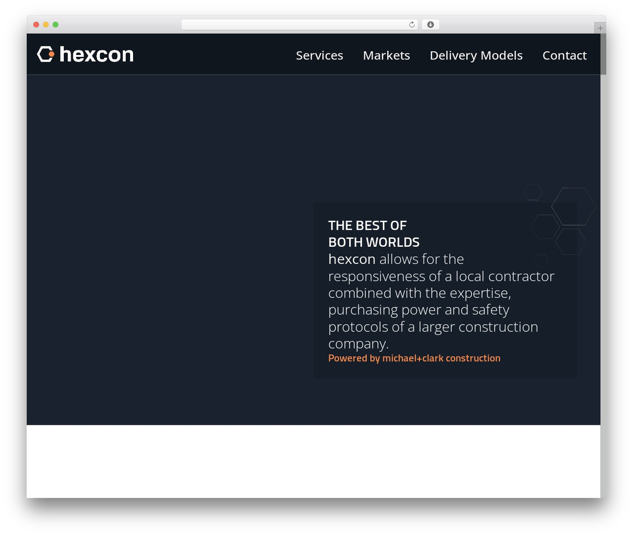 hexcon WordPress theme - hexcon.ca