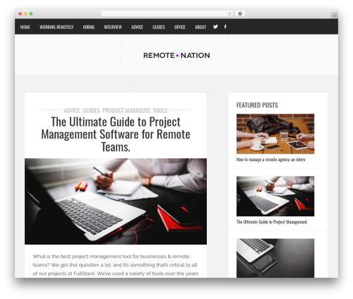 Remote Nation - Wordpress Theme WordPress theme design - remotenation.co