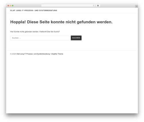 Slightly theme WordPress - olafjung.de