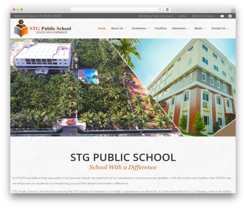 STG WordPress theme - stgpublicschool.com