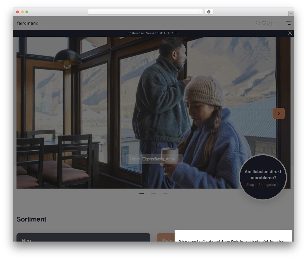 WordPress theme WebKinder Starter Theme - fairdinand.ch