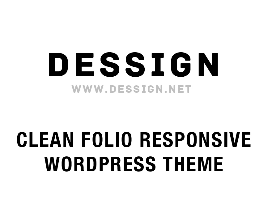 WordPress theme Clean Folio Responsive WordPress Theme by Dessign Themes