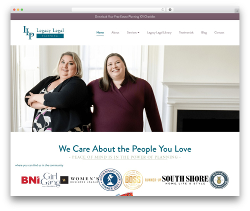 WordPress theme Page Builder Framework - legacylegalplanning.com