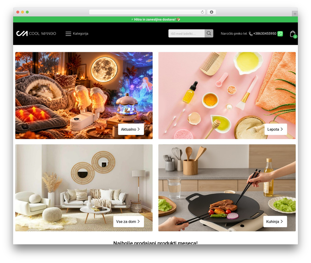 WordPress theme Storefront - coolmango.si