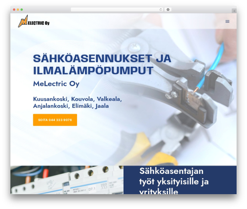 Divi theme WordPress - melectric.fi