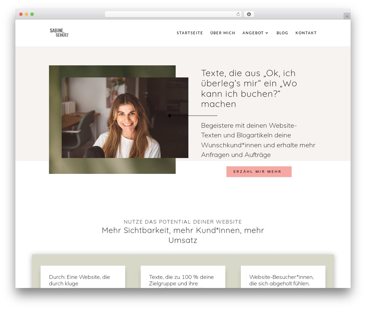 Divi WordPress theme - sabine-schuetz.com