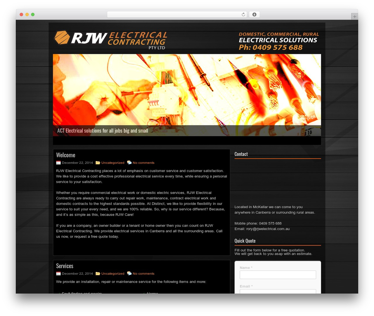 Efficient WordPress theme - rjwelectrical.com.au Efficient WordPress theme - rjwelectrical.com.au