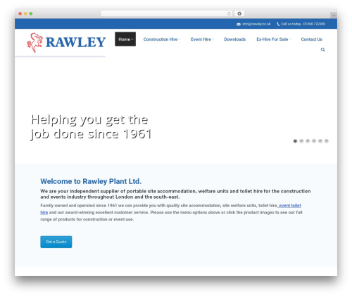 The7.2 top WordPress theme - rawley.co.uk