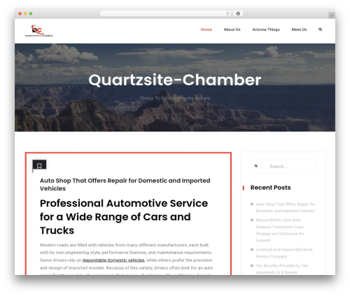 Theme WordPress Business Capital - quartzsitechamber.com