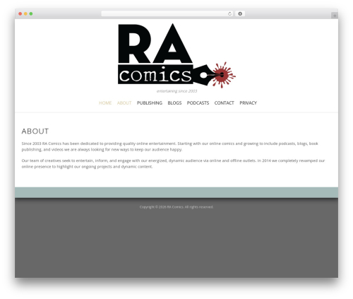 WordPress theme Opportune - racomics.com