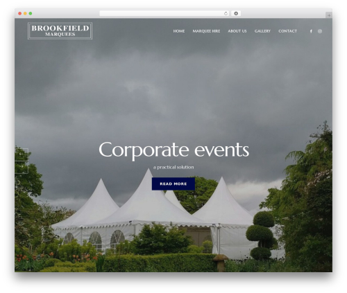 Bezel WP WordPress theme - brookfieldmarquees.com