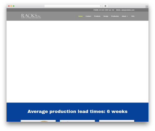 Divi theme WordPress - racksinc.com