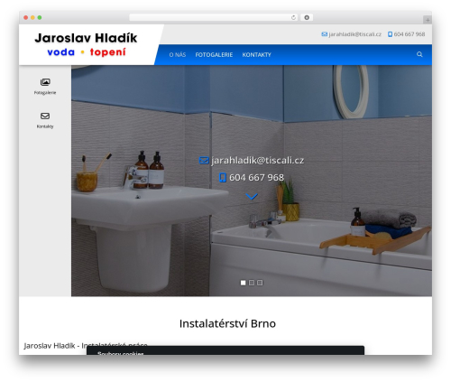 Template 17 theme WordPress - instalaterhladik.cz