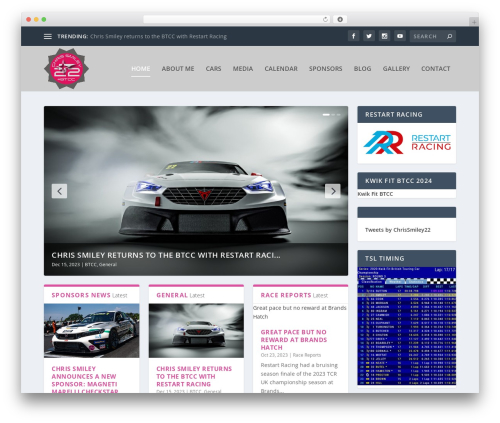 WordPress theme Extra - chrissmiley.co.uk