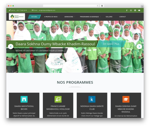 WordPress theme Frontech - serignedaara.com