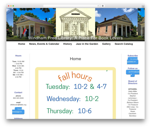 Bootstrap Basic Child WordPress theme design - thewindhamfreelibrary.org