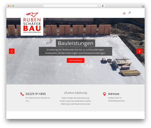 Divi WordPress theme - bau-schaefer.de