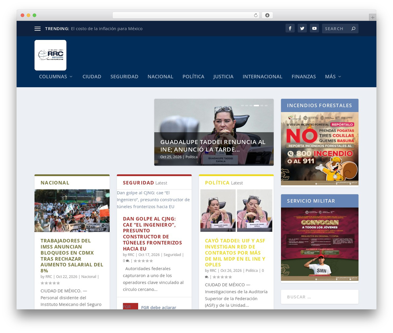 Extra WordPress theme - raulrodriguezcortes.com.mx