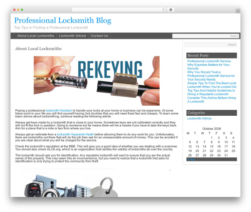 GroundWork theme WordPress - professionallocksmithservice.net