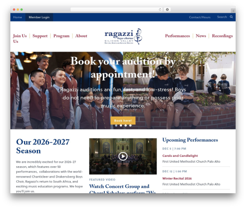 Ragazzi WordPress theme - ragazzi.org