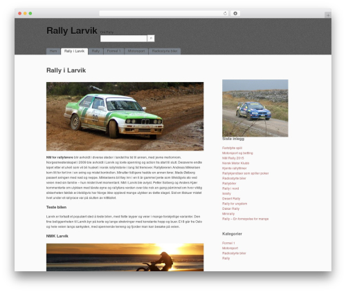 simpleX WordPress theme - rally-larvik.no