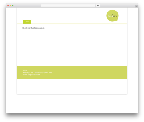 Theme WordPress Agent Theme - rwoffice6.com/wp-signup.php?new=livingheretingalpa.com