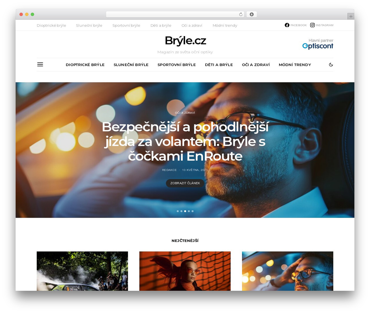 Authentic WordPress website theme - bryle.cz