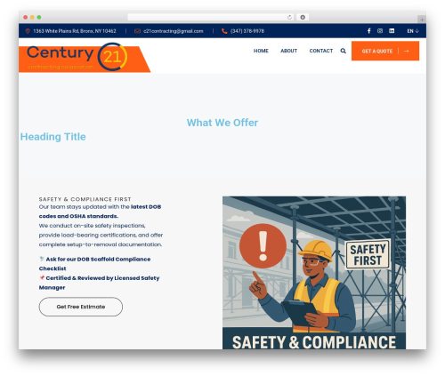 BildPress theme WordPress - c21contracting.com