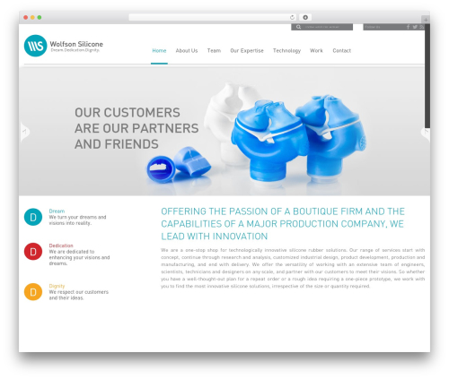 Flatco WordPress theme - wolfsonsilicone.com