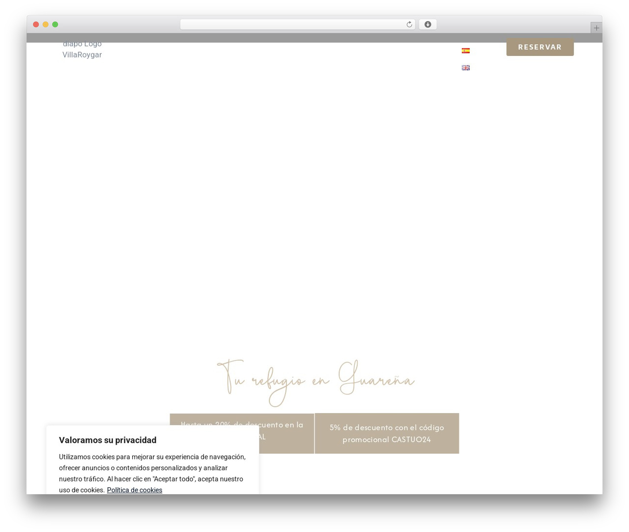 Hello Elementor WordPress website theme - villaroygar.com