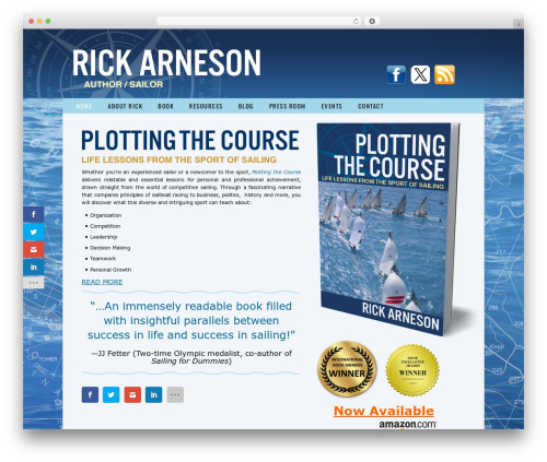 Plotting The Course WordPress Default WP theme - rickarneson.com