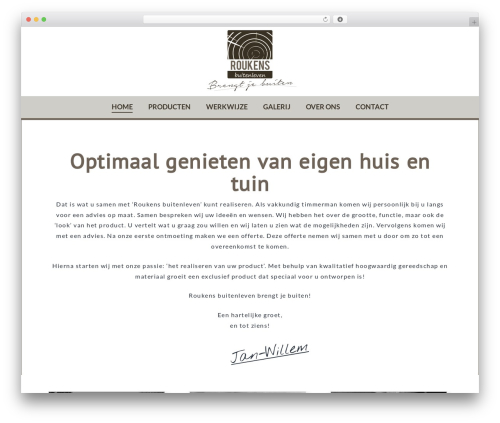 Pro WordPress theme - roukensbuitenleven.nl