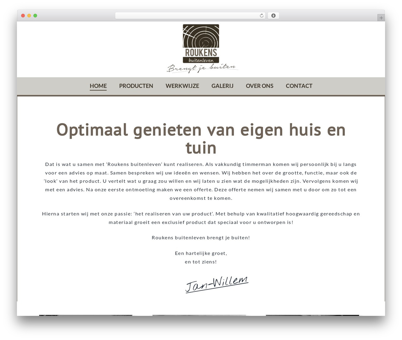 Pro WordPress theme - roukensbuitenleven.nl
