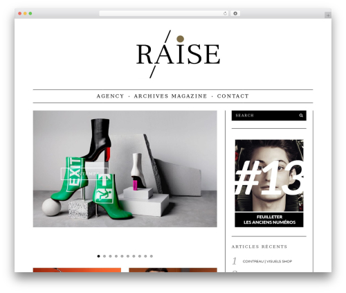 SimpleMag WordPress theme - raise-magazine.com