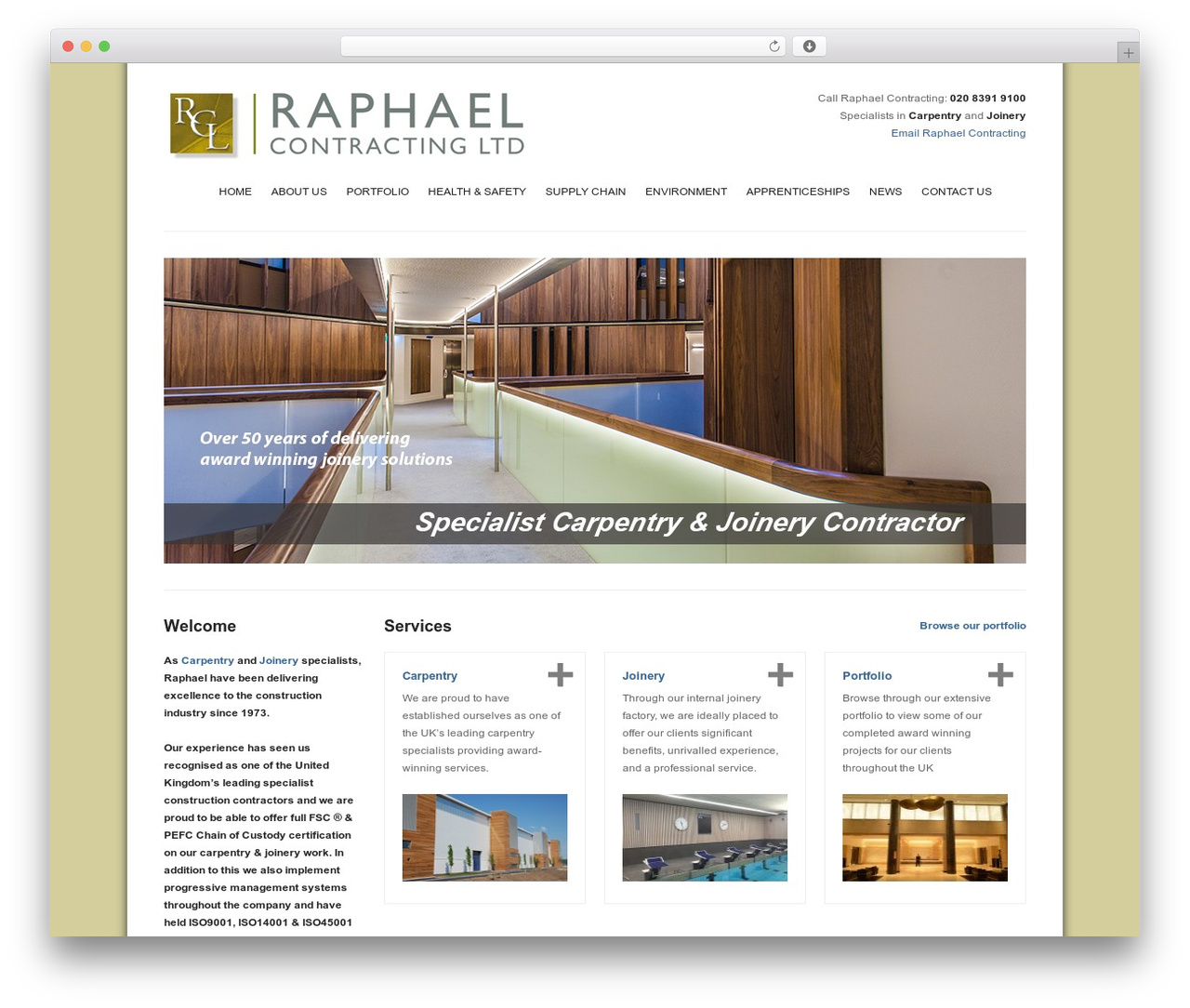 Solid WP WordPress theme - raphaelcontracting.com