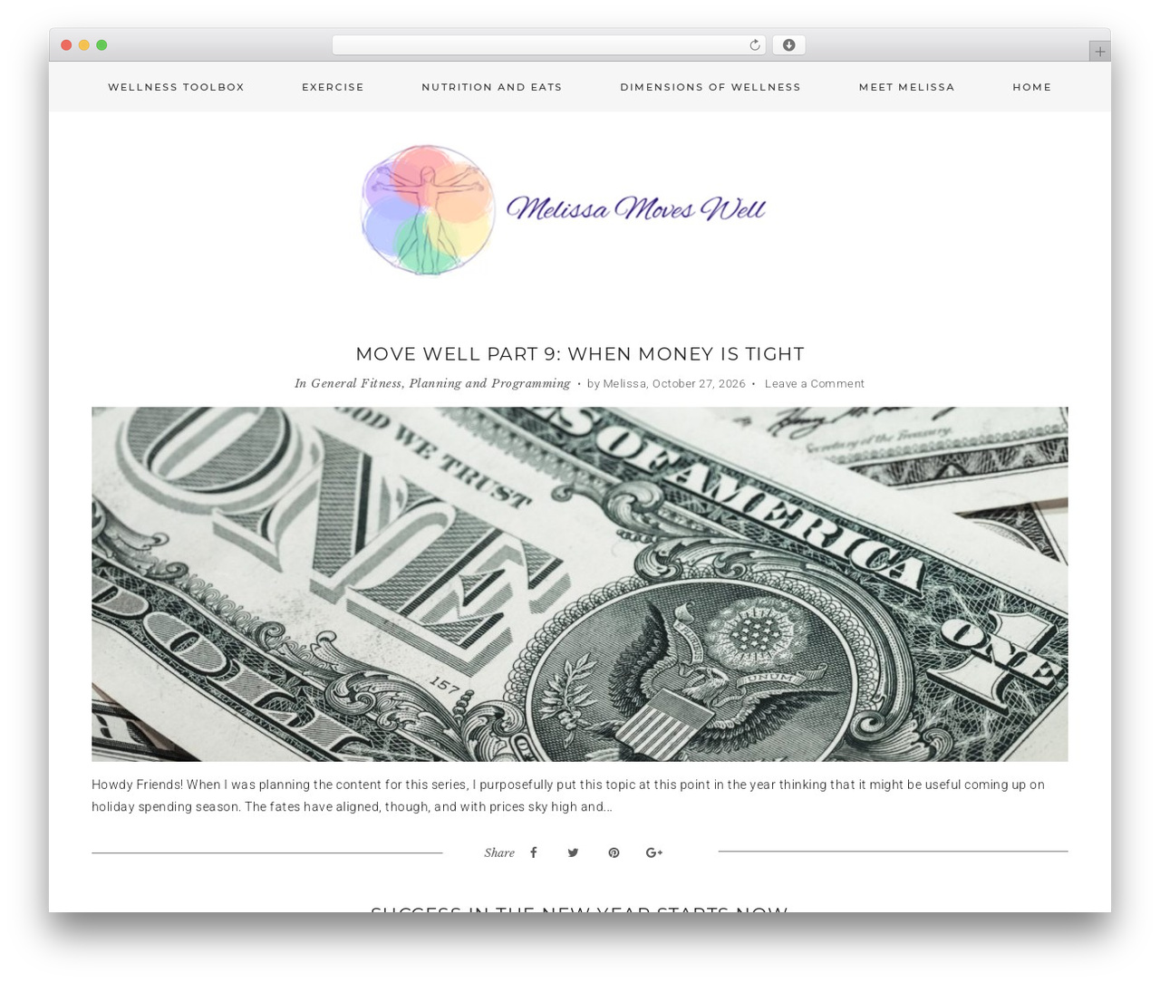 WordPress theme Genesis - mentalmusclewellness.com