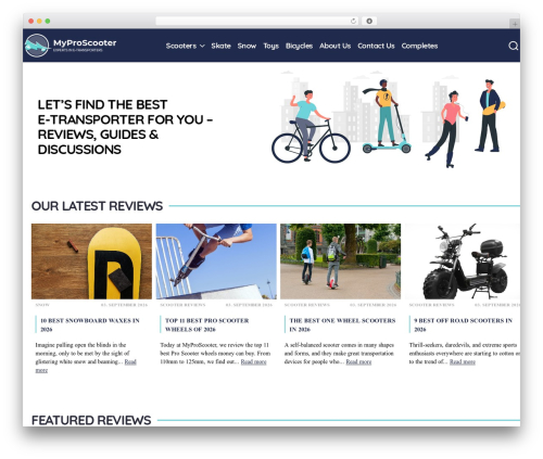 WordPress theme Main Base - myproscooter.com