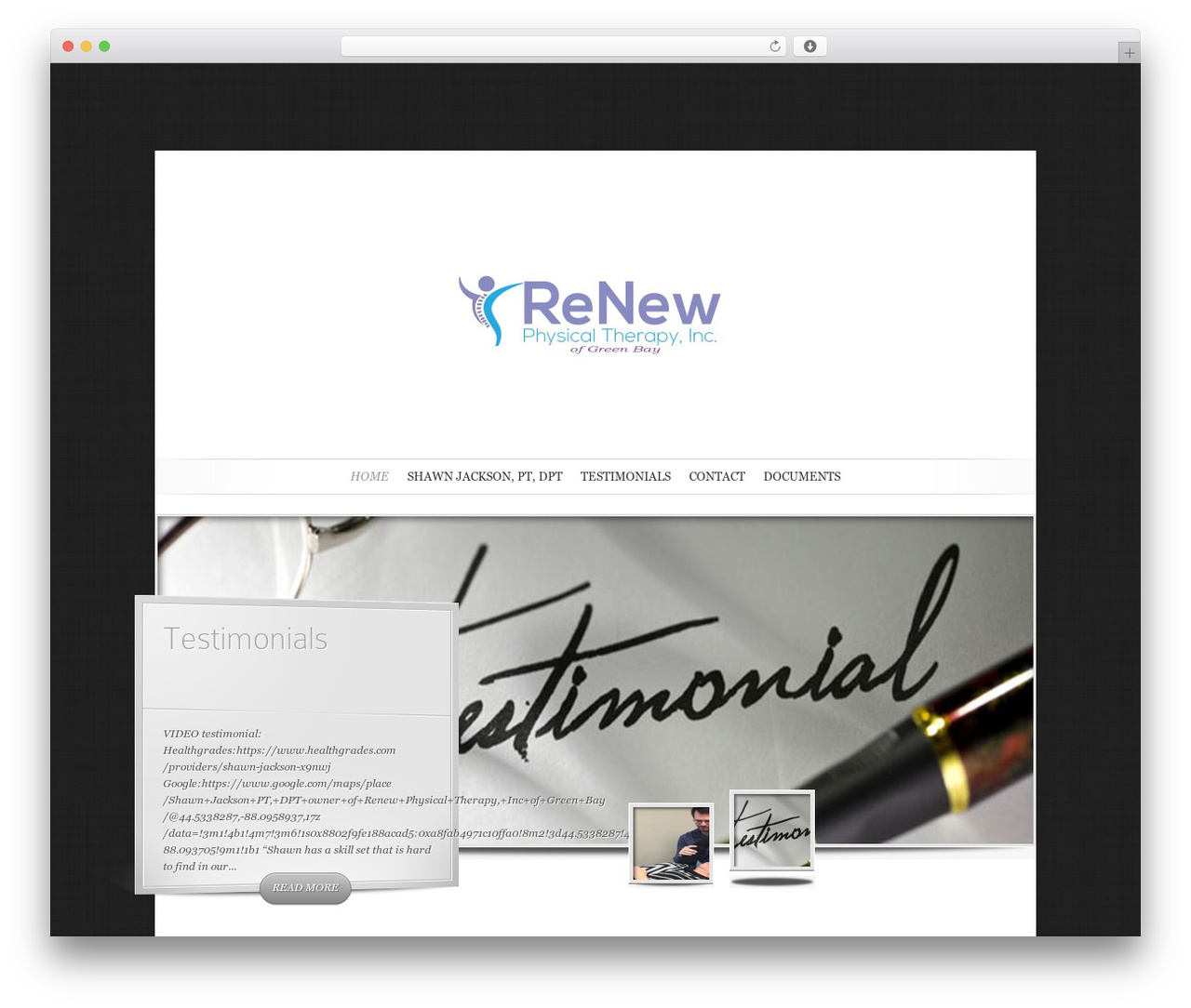WordPress theme SimplePress - renewptgreenbay.com