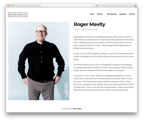 WordPress theme Superba - rogermavity.com