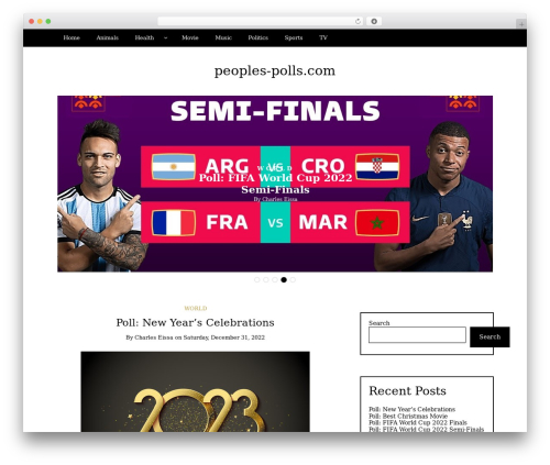 WordPress website theme Writee - peoples-polls.com