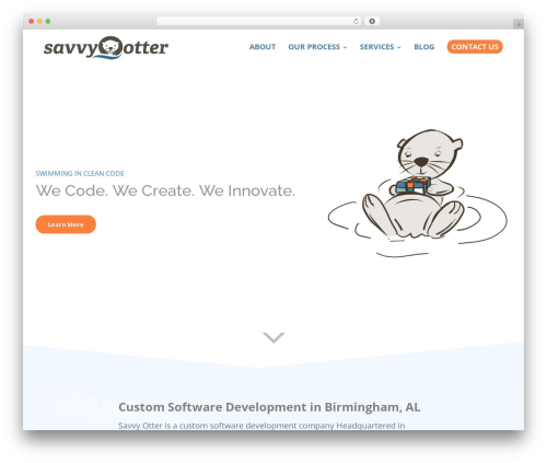 Best WordPress theme Create - savvyotter.com