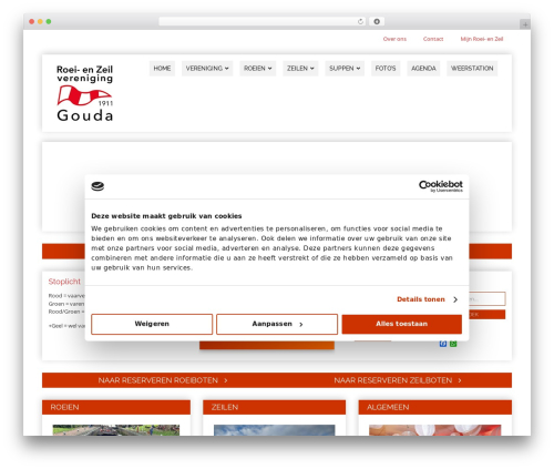 Canvas WordPress theme - roeienzeil.nl